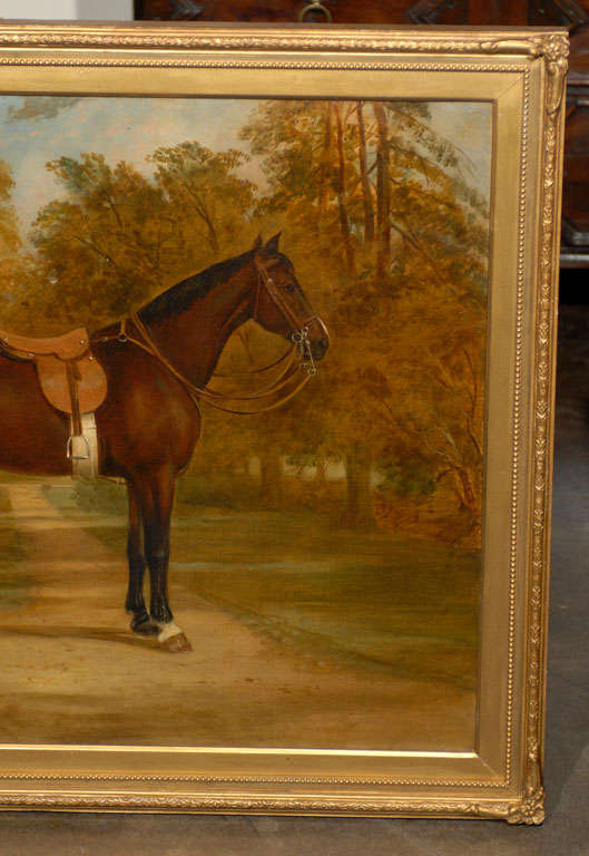 English Oil Painting of Horse 1