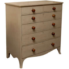 Tall Painted English Chest