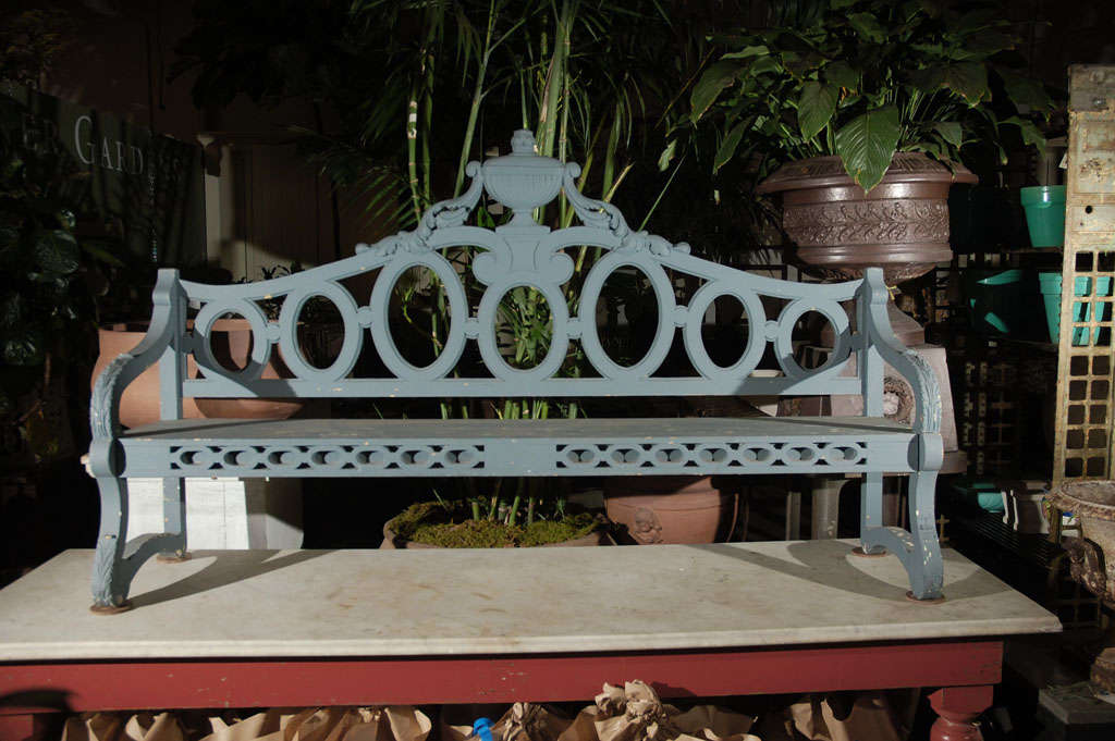 American Wooden Bench Found on Estate in Rhode Island, Probably Cypress Wood