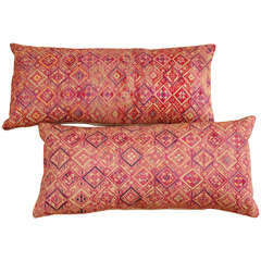 Vintage Chinese Hill Tribe Embroidered Pillows