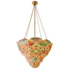 Polychrome Moroccan Hanging Light Fixture.