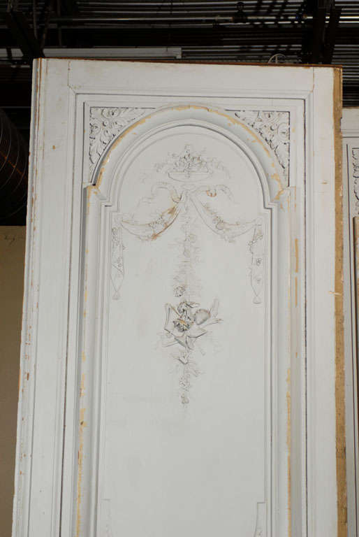 Exceptional Pair of Painted Doors 6