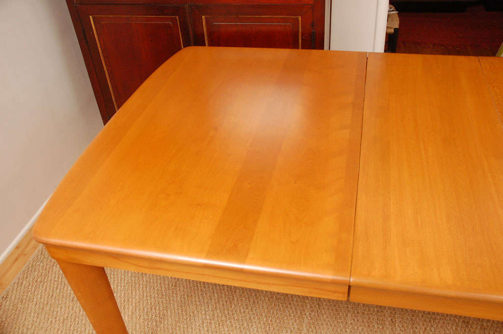 Mid-20th Century Heywood Wakefield Dining Table (with two leaves)