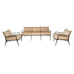 Outdoor Sofa and Pair of Armchairs