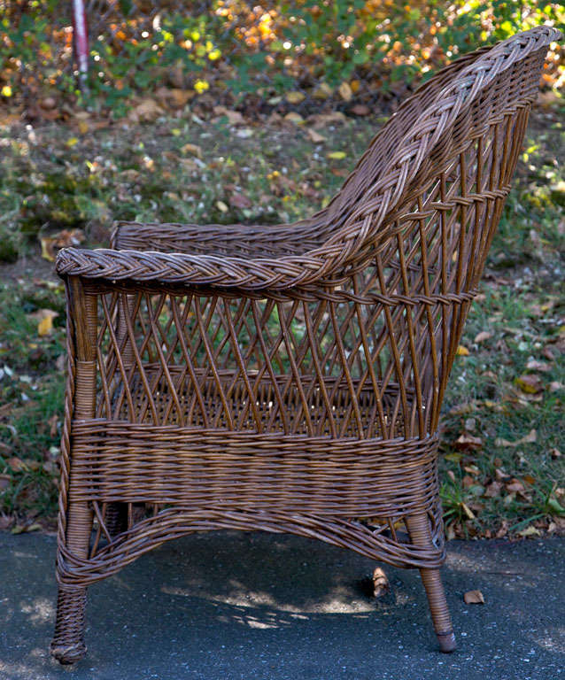 American Antique Wicker Chair