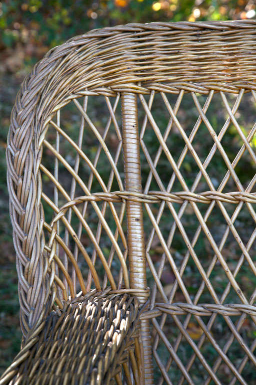 20th Century Antique Bar Harbor Wicker Chair