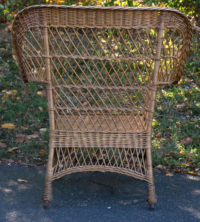 Antique Bar Harbor Wicker Chair 5