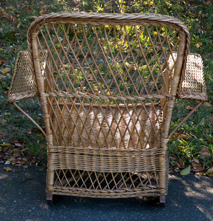 Antique Wicker Rocker 1