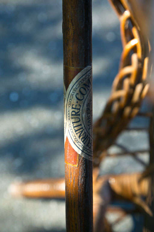 Metal Antique Wicker Side Chair