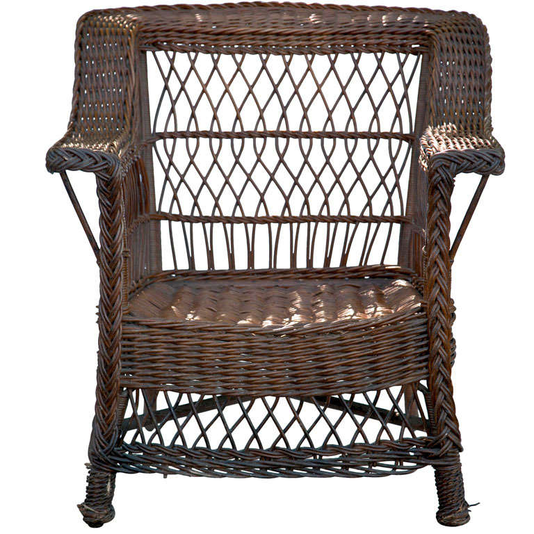 Antique Bar Harbor Wicker Chair at 1stDibs bar harbor wicker