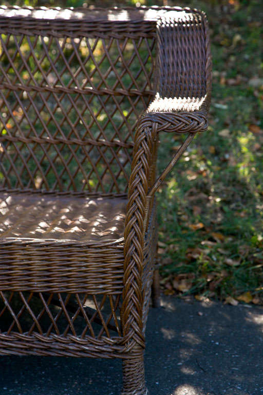 Antique Bar Harbor Wicker Sofa at 1stDibs