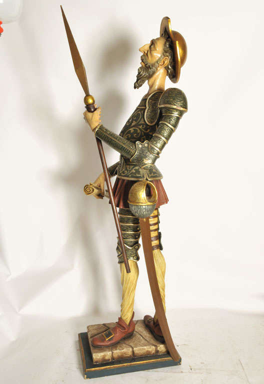 Spanish Lifesize Set of Don Quichotte and Sancho Pancho, Spain, 1960s
