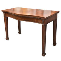 18th Century English Georgian Mahogany Serpentine Server or Console 10
