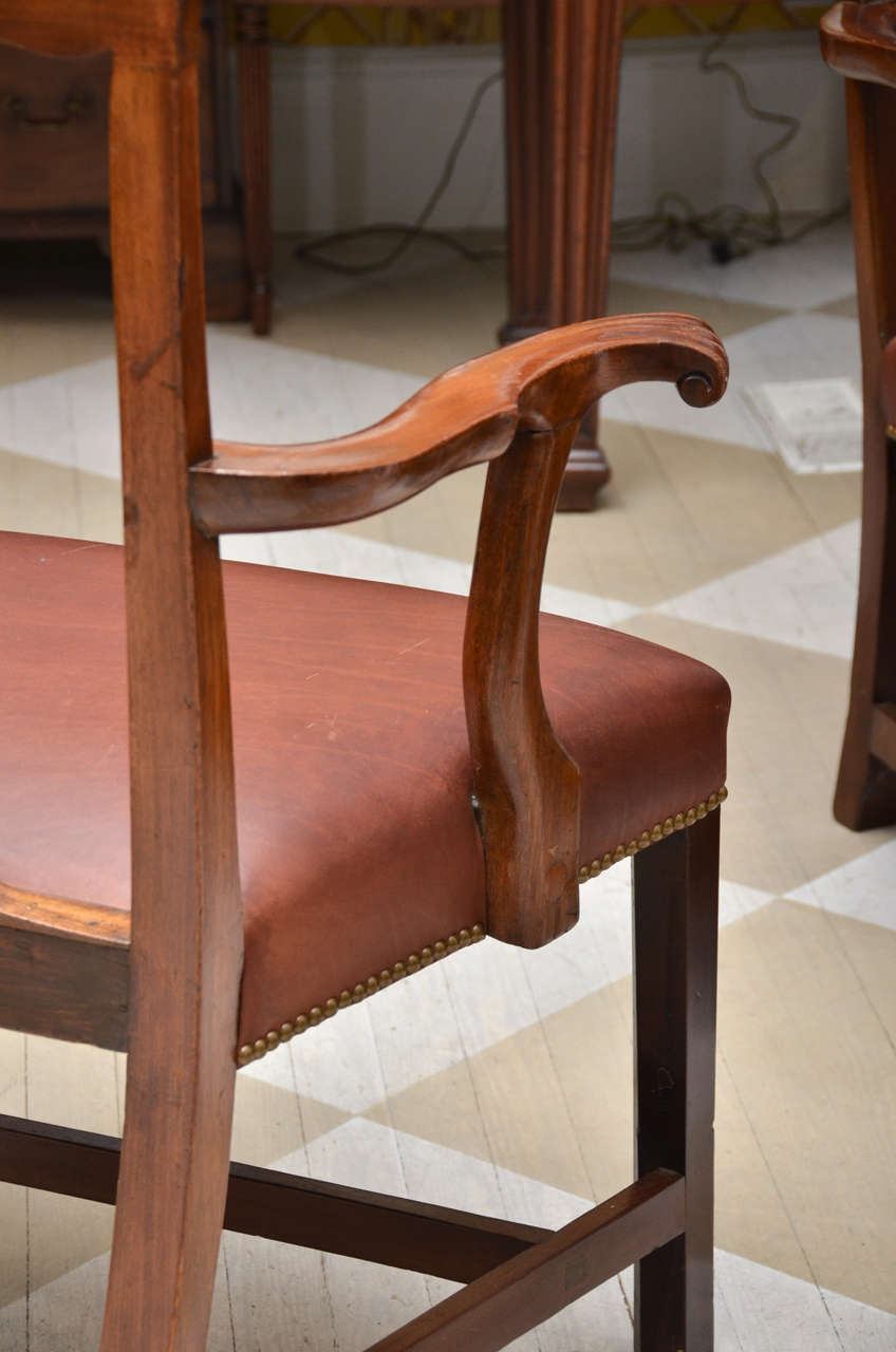 Late 18th-Early 19th Century English Set of 12 Mahogany Dining Chairs For Sale 3