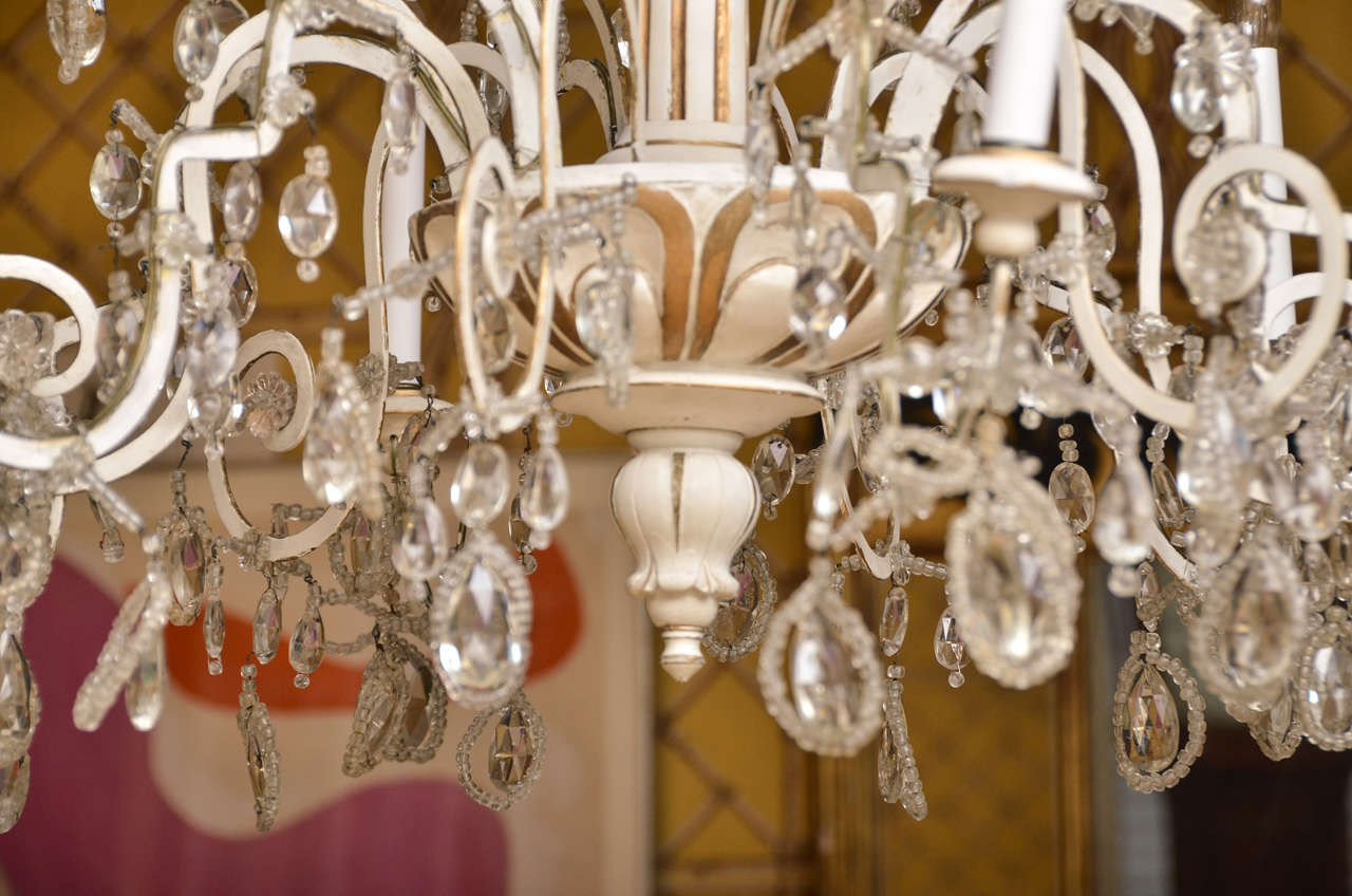 Regency 19th Century Swedish Crystal Chandelier For Sale