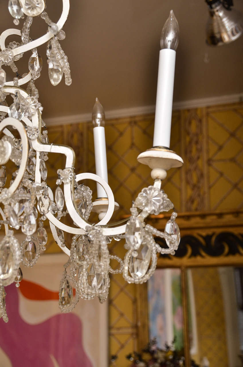 19th Century Swedish Crystal Chandelier For Sale 2
