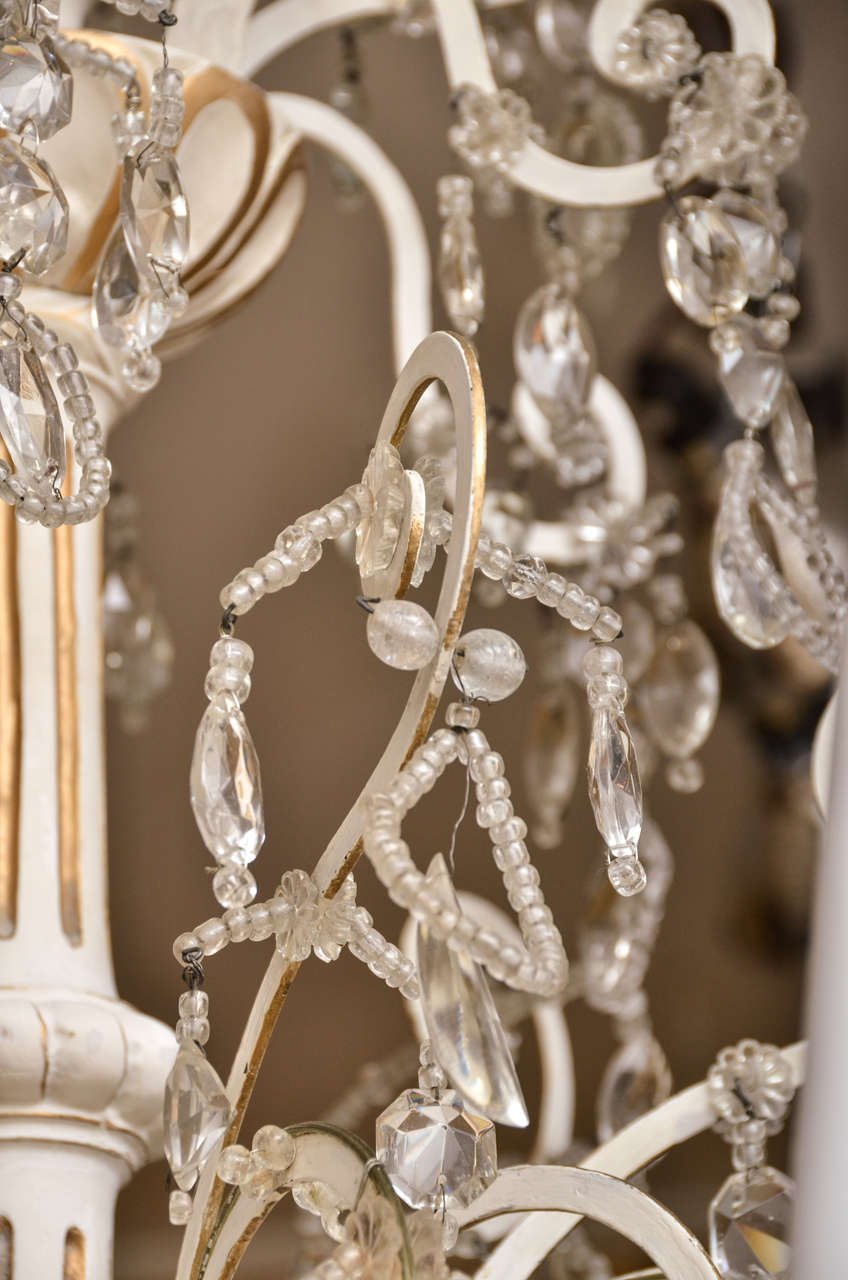 19th Century Swedish Crystal Chandelier For Sale 4