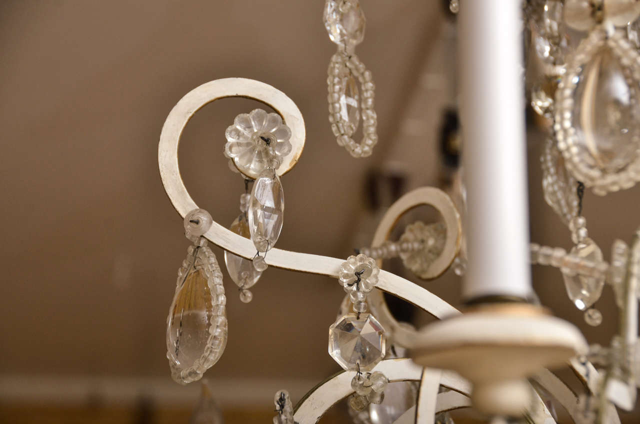 19th Century Swedish Crystal Chandelier For Sale 5