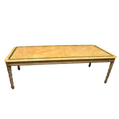 Circa 1900 Italian Faux Marble Top Center or Dining Table