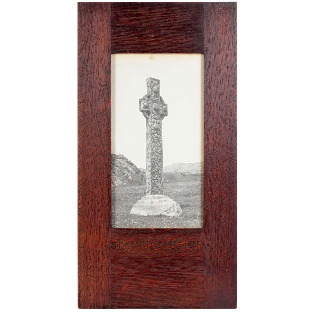 Sydney Pitcher "St. Martin's Cross Iona" Arts & Crafts photograph c. 1900 For Sale