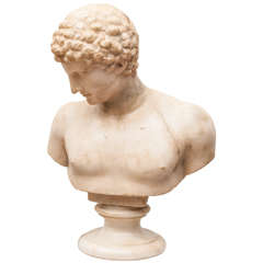 Grand Tour Bust of Roman Male Youth