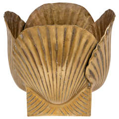 Brass Clam Shell Pot