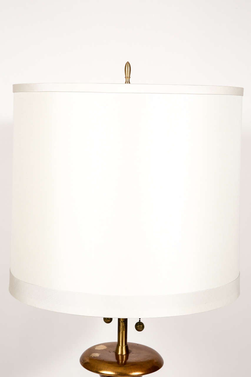 Pair of Aquamarine Ceramic Table Lamps For Sale 3