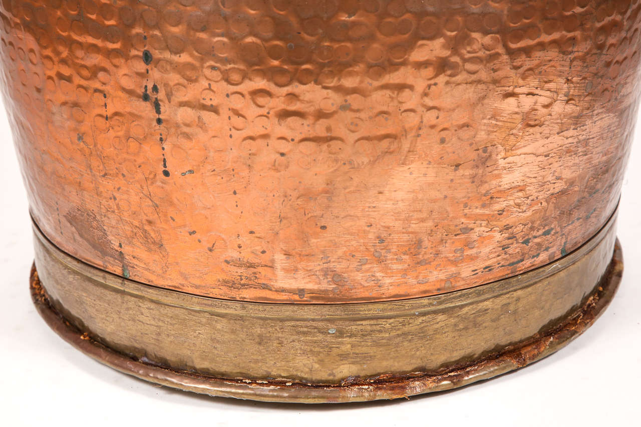 Hammered Copper Pot For Sale 2
