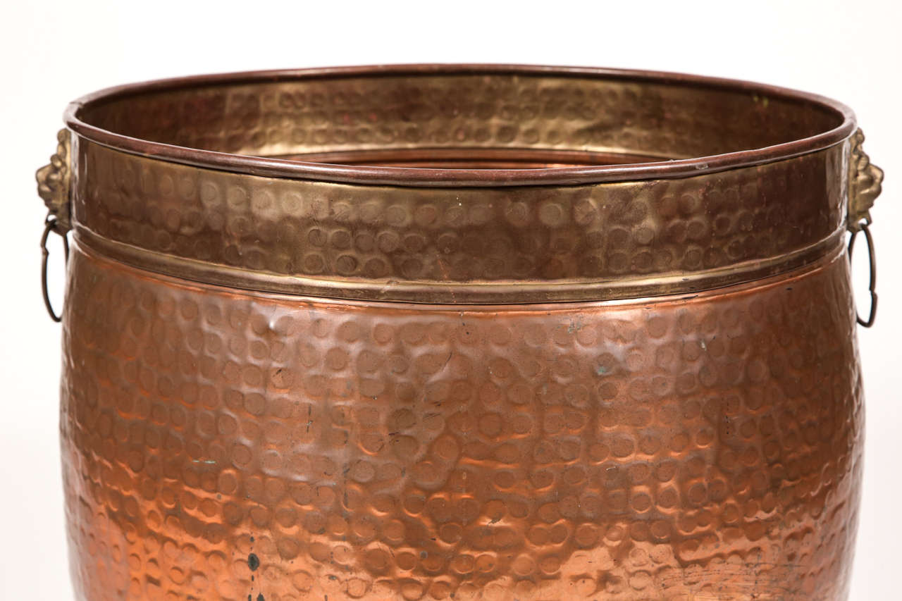hammered copper pots