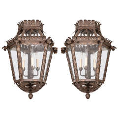 Antique Bronze Hanging Lantern