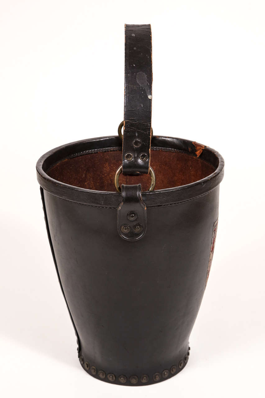 Leather Fire Bucket For Sale at 1stDibs