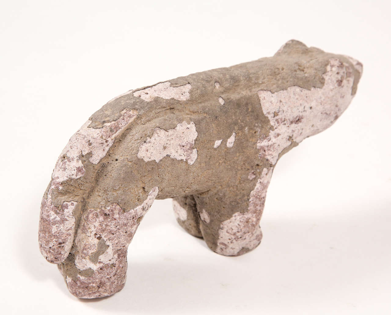 Primitive Stone Bear Statue For Sale at 1stdibs