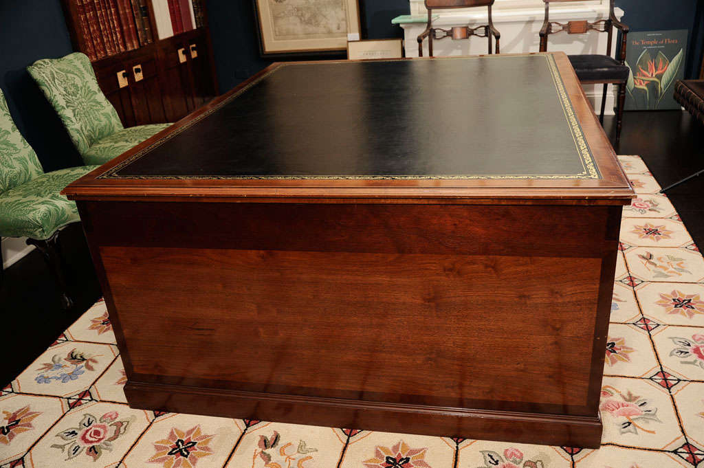 A French Kingwood And Mahogany Partner's Desk For Sale 2