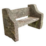 Rustic Stone Seat