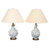 Pair of French Blanc de Chine Lamps