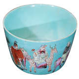 Chinese Jiaqing Bowl with Exotic Animals and Attendants