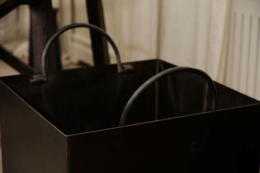 Steel Firewood Box For Sale at 1stDibs steel wood box, metal firewood