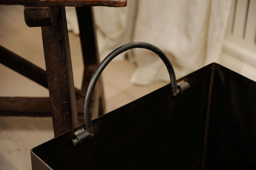 Steel Firewood Box For Sale at 1stDibs steel wood box, metal firewood