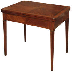 Attractive French Inlaid Games Table Attractive French Inlaid Games Table