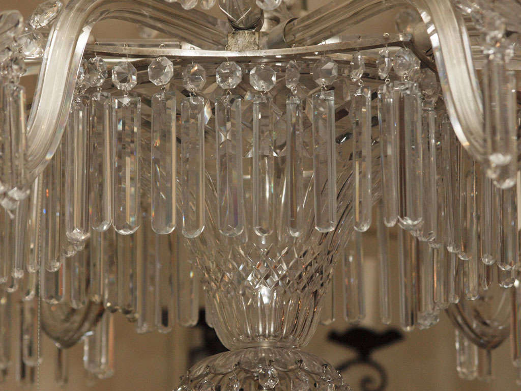 Antique Crystal Chandelier, Originally from the Gas Light Era 2