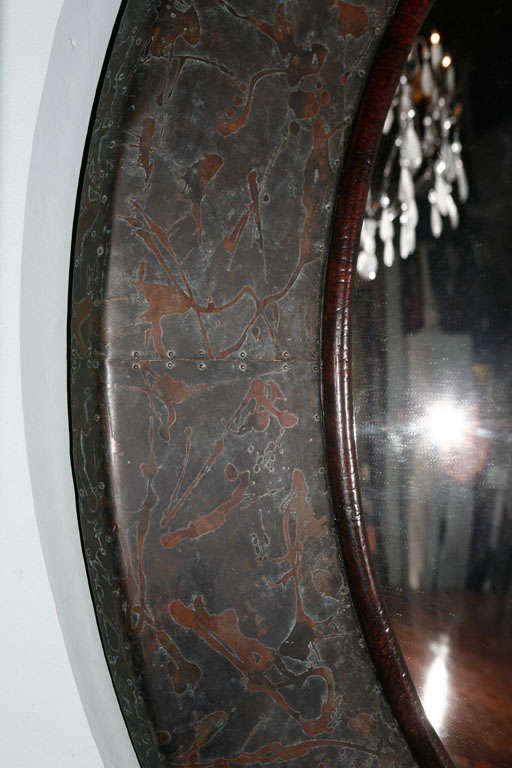 large copper mirror
