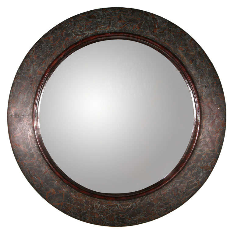 Large Round Copper Mirror For At, Round Copper Mirror Uk