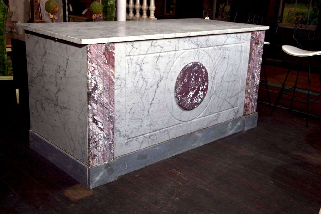 French Boulangerie Marble Counter For Sale 4