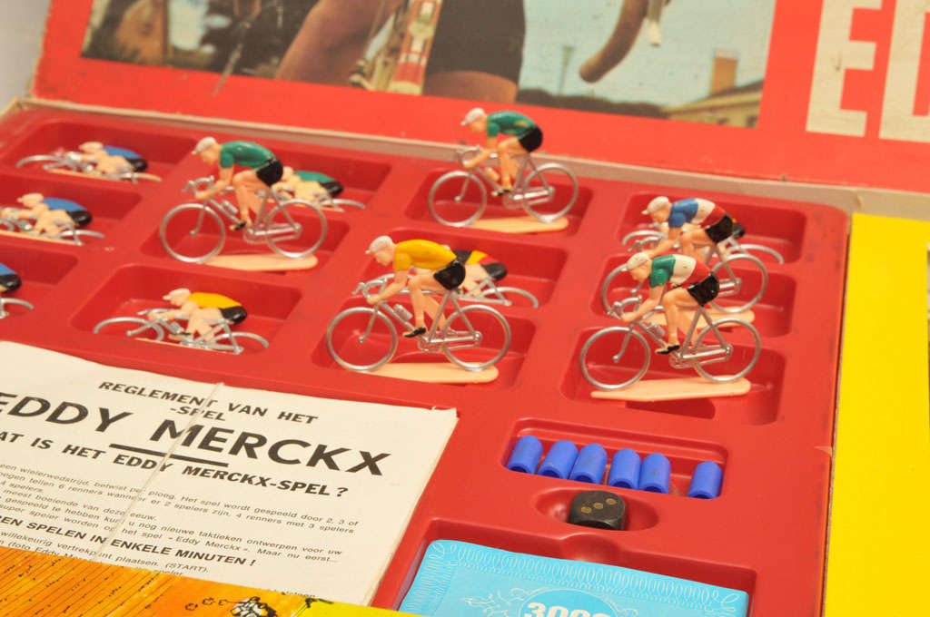 Fin du 20e siècle Table de jeu de cycliste Eddy Merckx, Belgique, 1970, Tour de France