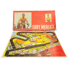 Vintage Eddy Merckx Cycling Gameboard Belgium 1970 Tour De France