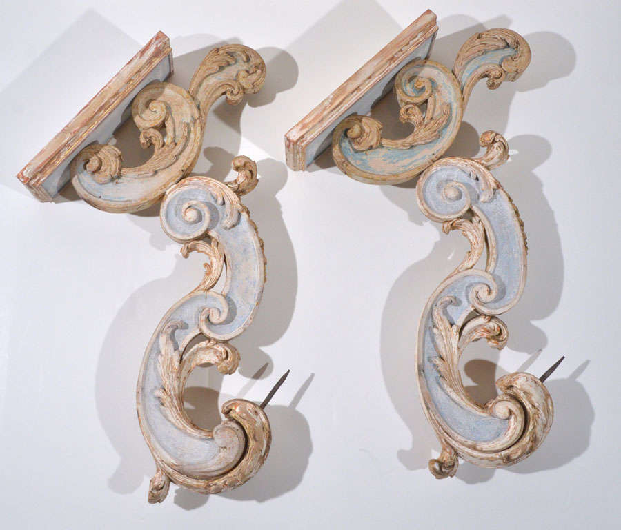 18th c Italian Candle Sconces