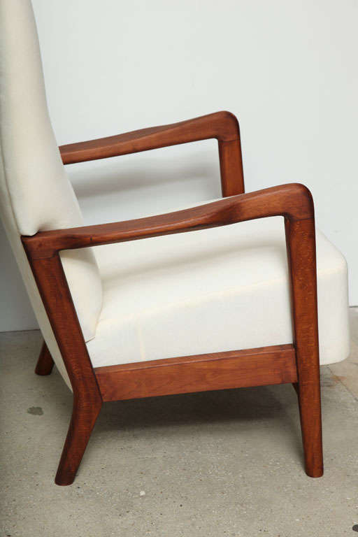 Pair of Danish Modern High Back Chairs 1