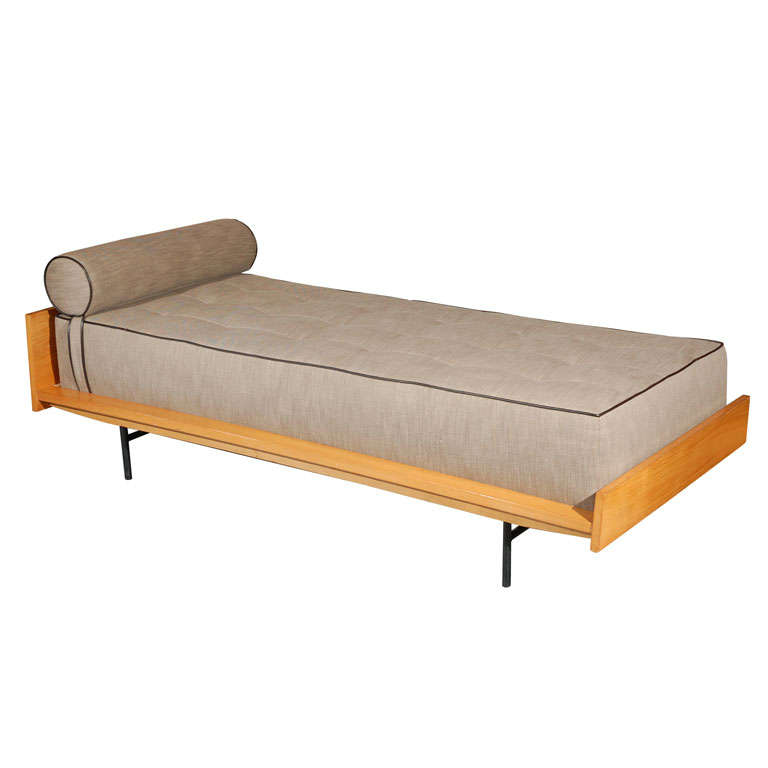 1960s Pair of Stamped Pierre Guariche Daybeds For Sale