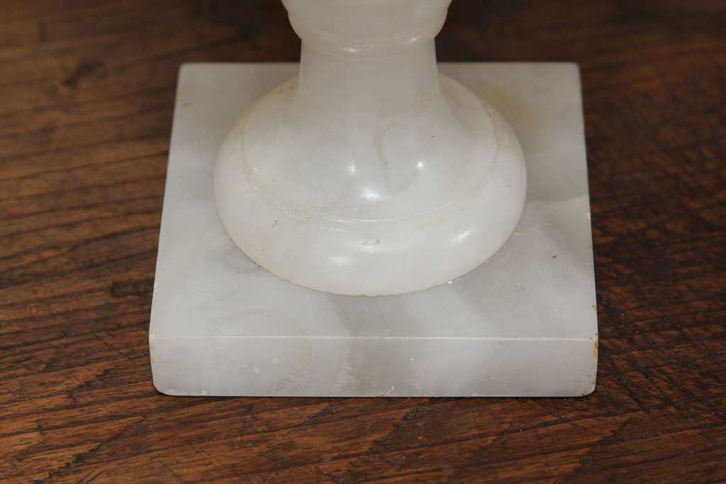 Alabaster Urn Lamp For Sale 1