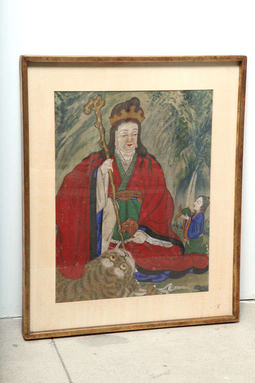 Chinese Ancestral Painting In Good Condition For Sale In Brooklyn, NY